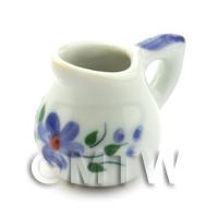 Dolls House Miniature Purple Violet Design Ceramic Jug