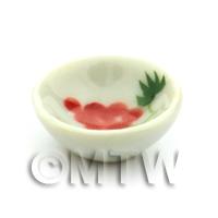 Dolls House Miniature Grape Design 15mm Ceramic Bowl