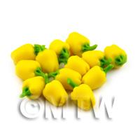1/12th scale - Dolls House Miniature Handmade Yellow Bell Pepper
