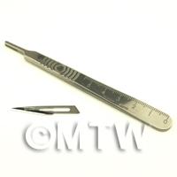 1/12th scale - Swann Morton No. 3 Scalpel Handle And 5 No.11 Blades