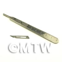 1/12th scale - Swann Morton No. 3 Scalpel Handle And 5 No.15a Blades