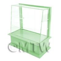 Miniature Small Pale Green Wood Cake / Food Display Counter