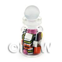 Miniature Handmade Liquorice Allsorts In A Glass Jar