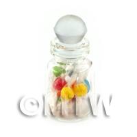 Miniature Handmade Mixed Boiled Sweets In A Glass Jar