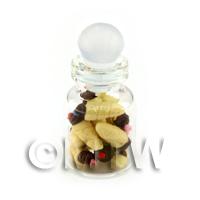 Dolls House Miniature Chocolate Tipped Cones In A Glass Jar