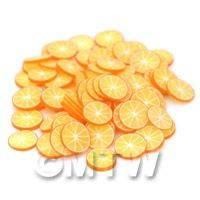 50 Handmade OrangeNail Art  Cane Slices (NS6)