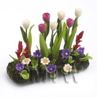 Dolls House Miniature Large DIY Flower Bed (DIY2)