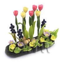 Dolls House Miniature Large DIY Flower Bed (DIY5)