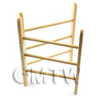 Dolls House Miniature Opening Wooden Clothes Horse  