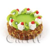 Dolls House Miniature Kiwi And Cherry Cake 