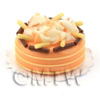 Dolls House Miniature Chocolate Orange Gateaux