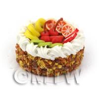 Dolls House Miniature Toffee Fruit Gateaux 