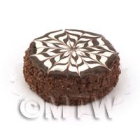 Dolls House Miniature Chocolate Marble Cake