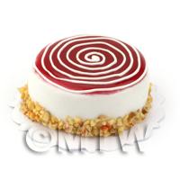 Dolls House Miniature Raspberry Cheesecake 