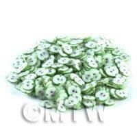 50 Handmade Apple Nail Art Cane Slices (NS70)