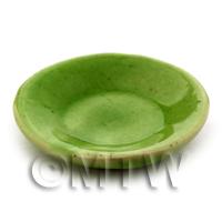 28mm Dolls House Miniature Green Plate