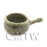 Dolls House Miniature Green Spotted Saucepan