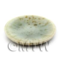 26mm Dolls House Miniature Green Spotted Plate