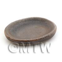 Dolls House Miniature 12mm x 22mm Metallic Style Oval Plate