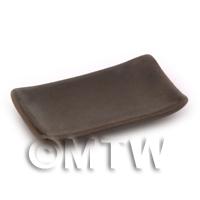 1/12th scale - Dolls House Miniature 27mm x 48mm Metallic Style Plate