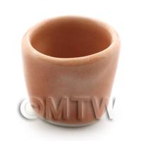 15mm Dolls House Miniature Salmon Glazed Ceramic Plant Pot 