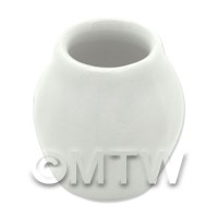 18mm Dolls House Miniature White Ceramic Tradtional Vase