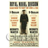 Royal Naval Division - Miniature WWI Poster