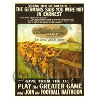 1/12th scale - Play The Greater Game! - Miniature WWI Poster