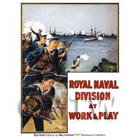 Royal Naval Division - Miniature WWI Poster