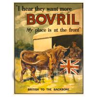 Bovril - British To The Backbone - Miniature WWI Poster