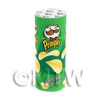 Dolls House Miniature Tube Of Pringles Sour Cream And Chive