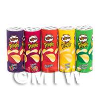 Dolls House Miniature Tubes Of Assorted Pringles