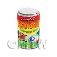 Dolls house Miniature Can of Campbells Meatballs