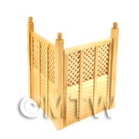 Dolls house Miniature 2 White Wood Fence Panels