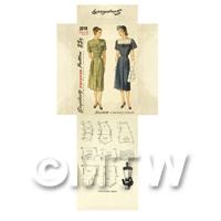 Miniature DIY Simplicity Dress Pattern Packet (DPD017)