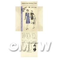 Miniature DIY Hollywood Dress Pattern Packet (DPD041)