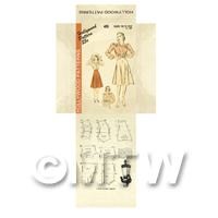 Miniature DIY Hollywood Dress Pattern Packet (DPD042)