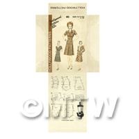 Miniature DIY Hollywood Dress Pattern Packet (DPD043)