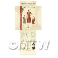 Miniature DIY Hollywood Dress Pattern Packet (DPD044)