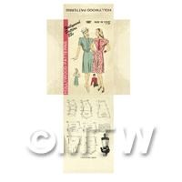 Miniature DIY Hollywood Dress Pattern Packet (DPD046)