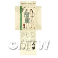 Miniature DIY Hollywood Dress Pattern Packet (DPD047)