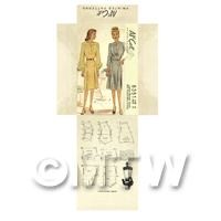 Miniature DIY McCall Dress Pattern Packet (DPD052)