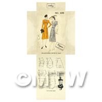 Miniature DIY Vogue Dress Pattern Packet (DPD060)