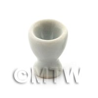 Dolls House Miniature White Ceramic Egg Cup