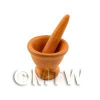 Dolls House Miniature Clay Dolls House Pestle and Mortar