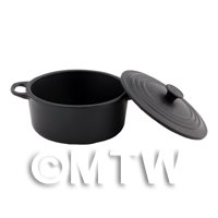 Dolls House Miniature High Quality Black Cast Iron Casserole Pot