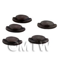 Dolls House Miniature Set of 5 Bronze Effect Metal Handles