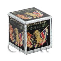 Dolls House Miniature Square Metal Biscuit Tin