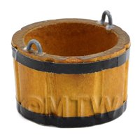 Dolls House Miniature Large Wooden Bucket / Churn