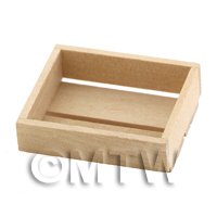 Dolls House Miniature Small Wood Double Slated Crate